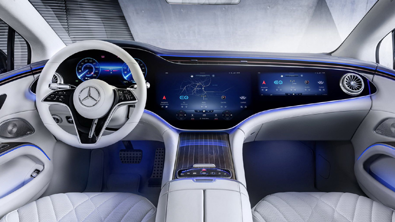 To εκπληκτικό εσωτερικό της νέας Mercedes EQS